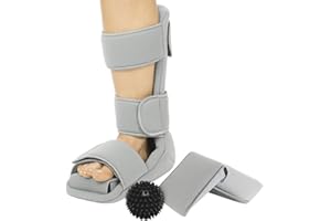 Vive Plantarfasziitis Nachtschiene und Triggerpunkt-Spike Ball – weiche medizinische Beinstütze – Orthopädische Wegfahrsperre