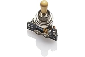 EMG Pickups »3-WAY B289 TOGGLE SWITCH - IVORY KNOB« Pickup-Wahlschalter für E-Gitarren im Gibson™-Stil | 2 Anschlusskabel (kurz/lang) | Ivory Knopf