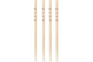 Ken Hom KH512 Set di Bacchette Bambù, 26cm, Excellence, Set di 4 paia di bacchette in bambù riutilizzabili, Non Lavabile in Lavastoviglie
