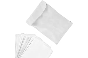 AMD Nexus Greaseproof Food Paper White Bags (Pack of 100) Eco Friendly & Bio Degradable Grease Resistant Proof Bag For Sandwiches, Fries, Chips, Sweets, Candies etc (5" X 5")