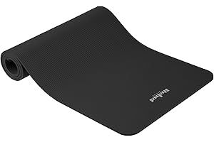 REBEL ELECTRO Rebel Mata Gimnastyczna do Ćwiczeń Joga Pilates Fitness 183x61cm Grubość 1cm Materiał NBR Czarna RBA-3150-BK