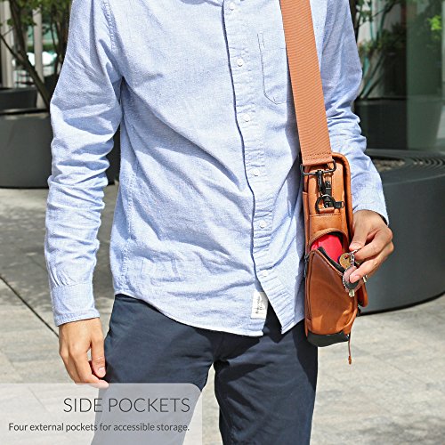 Laptoptasche  Snugg - Braune Notebooktasche - Umh  ngetasche f  r Laptops mit einer Bildschirmdiagonale von bis zu 15 6 Zoll