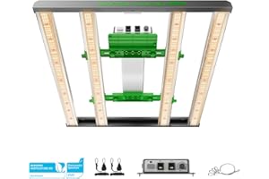 MARS HYDRO FC3000 Lampada per Coltivazione da 300 Watt per Piante da Interno, con Pezzi Samsung LM301H EVO, Luce Dimmerabile a Catena a Spettro Completo per Tenda da Coltivazione 120X120cm