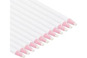 PATIKIL Peel-Off China Markers, 12 Pack Grease Wax Pencils Wood for Glass Garments Drawing Film Paper Vinyl Metal, White