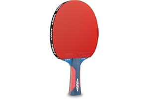 ‎JOOLA JOOLA Tischtennisschläger Rosskopf Junior Pro ITTF genehmigter Kinder Wettkampf Tischtennis-Schläger 5 Sterne, Griff Blau/Rot, 1.8 MM Schwammstärke
