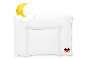 Koru Kids® Poduszka dziecięca 40 x 60 cm – 100% kanadyjski puch – poduszka dziecięca 40 x 60 – nadaje się do prania w 60 stopniach – Öko-Tex – poduszka dla dzieci – Made in Germany – wypełnienie 180 g