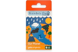 Yoto: BrainBots – Our Planet en inglés. 8 Tarjetas para educar sin Pantallas con Historias Divertidas y cuestionarios interactivos sobre la Tierra. Compatible con Player y Mini Todo-en-Uno. Edad 6+.
