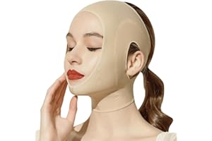 AVRUYPI 2 pièces masque raffermissant et liftant, Sangle pour le visage, Masque en forme de V, Améliore le relâchement cutané, lifte et anti-rides