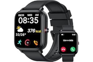 TIKSOUNDS Smartwatch Uomo Donna, 1.83"HD Orologio con Chiamate Bluetooth, 110+ Modalità Sportive, Fitness Tracker con Batteria da 1000mAh, Autonomia 20 Giorni, Impermeabile IP68 Smartwatch per Android/iOS