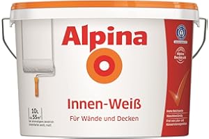 Alpina Wandfarbe Innen-Weiß 10 Liter matt