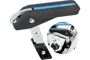 ‎TOOENJOY TOOENJOY Folding Car Door Pedal,Door Step Running Boards,Car Door Pedal with 5 Gears,Car Pedal Door Step Loadable Up to 180kg,Easy Access to Roof and Suitable for SUV,RV,Trucks(Dark Grey,Big)