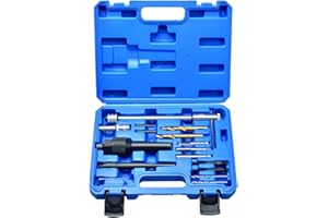Zoomtools Strumento di Rimozione Candelette, 16 Pezzi Strumento di Rimozione Candelette Portatile in Acciaio Metrico Sicuro per Candelette Danneggiate da 8 Mm 10 Mm
