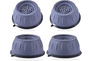 OZNEWLIFE 4 Stück Waschmaschine Füße Pad,Antivibrationsmatte Waschmaschine Füße,Universal Waschmaschine Fußpolster Antirutschmatte,Schwingungsdämpfer für Waschmaschine Trockner,Kühlschrank