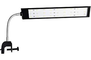 NICREW Clip-On LED Aquarium Light, 2 Modes, 360° Adjustable Arm, Fits 40L, 27 LEDs, 10W
