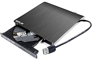 VALLEY OF THE SUN Portable USB 3.0 External DVD CD Burner Optical Drive, for Dell Gaming Laptop Inspiron 15 7000 3000 5000 G7 G3 G5 15 17 3590 7590 7790 5590 2019, Dual Layer 8X DVD+-RW DL DVD-RAM 24X CD-R Writer
