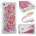 Produktbild Hancda Hülle für iPhone SE / iPhone 5S/5, Hülle Case Glitzer Flüssig Durchsichtig Transparent Handyhüllen Schutzhülle Silikon Stoßfest Cover für iPhone SE / iPhone 5S/5,Rose Gold,Glitter