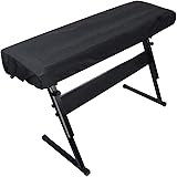 Copertura per tastiera pianoforte - copertura antipolvere per pianoforte con chiusura a cordoncino, protezione per tastiera e
