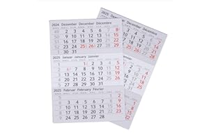Timr calendrier de remplacement 2026 et 2027 I Magnétique I Pour calendrier de table en acier inoxydable brossé I Idée cadeau pour amis et famille I tr283