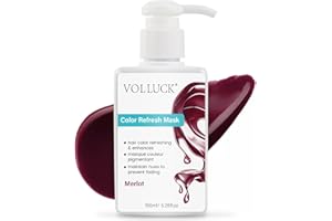 VOLLUCK Color Fresh Mask, 3-in-1 Tönung für Lebendige Haarfarben, Farbmaske für Alle Haartypen (Merlot, 150 ML)