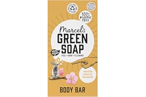 Marcel's Green Soap - Wanilia i kwiat wiśni – mydło pod prysznic – przyjazne dla środowiska – wegańskie – 97% biodegradowalne – 150 g