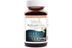 ‎CELLAVITA Cellavita Kalium Vita (Nerven-Muskeln-Blutdruck) Kapseln & Pulver | aus Kaliumcitrat ohne weitere Zusätze & Rieselhilfen | (120 Kapseln)