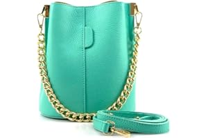 Superflybags Donna Borsa a Secchiello in vera Pelle Modello KIM 24x20x14made in Italy