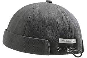 CLAPE Corduroy Docker Cap Casquette sans Visiere Homme Femme Bonnet de Docker Marin Rolled Cuff Brimless Hat