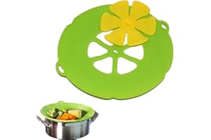 Lulizzie Housse Anti-débordement en Silicone, Couvercle Anti-débordement, Cuisine à Haute température pour Couvercle Casserole pour la Cuisson