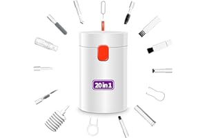 MIDUKIT 20-in-1-Reinigungsset für Airpod-Ohrhörer, Reinigungsset für MacBook-Laptop-Tastatur, elektronisches Penlar-Reinigungsset, kompatibel mit Computer, PC, Handy, Ladeanschluss, iPhone