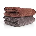 U & U UNIQUE UTILITIES Microfiber Bath Towel for Men & Women | Super Soft, Quick Dry, Highly Absorbent, Lightweight Towels for Bath 400 GSM (Grey & Brown) - 70 x 140 cm (Set of 2)