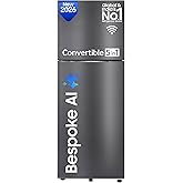 Samsung 396 L, 3 Star, Convertible 5-in-1, Digital Inverter, Frost Free Double Door, Bespoke AI WiFi Refrigerator (RT41HG6A23B1HL, Black DOI, 2026 Mod