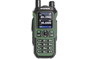 GENERIC Baofeng UV-21E Walkie Talkie de Largo Alcance Impermeable con Cargador Tipo-C, 144-146/430-440 16 KM de Alcance (Verde)