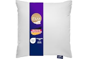 ‎TRAUMNACHT Traumnacht Komfort Daunenkissen mit hochwertiger Halbdaunenfüllung und daunendichtem Bezug aus 100% Baumwolle, Öko-Tex zertifiziert 80 x 80 cm, produziert nach deutschem Qualitätsstandard