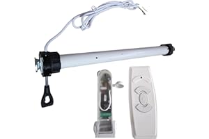 TENDEEVOLUTION Motore per Tende da Sole Motorizzate con Manovra di Soccorso, adatto per Tenda a Rullo per Esterno e Tende da Sole a Bracci Estensibili (Motore, Centralina Sole-Vento, Telecomando)