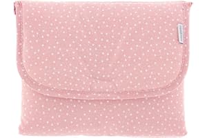 Cambrass – cambiador bebé portátil plastificado – cambiador de viaje plegable e impermeable – cómodo e ideal para cambiar a tu bebé en cualquier lugar – plastificado e hidrófugo – Forest Rosa 40x60 cm