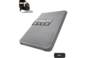 KingCamp Camping Mat, Ultralight Inflatable Mat with Built-in Foot Pump, Durable Compact Inflatable Sleeping Mat with Pillow, Inflatable Camping Mattress for Backpacking Hiking Camping