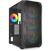 SHARKOON KASA MID TOWER PSUSUZ 4XFAN AK3 RGB BLACK