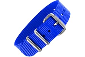 Pacific Time Uhrenarmband Nylon 16 mm bunt atmungsaktiv waschbar Kinder Sport Wechselarmband