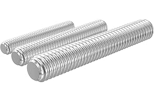 GUEEYUAW 16 Pezzi Barra Filettata M3 × 70 mm, 304 in Acciaio Inox A2 V2A Filettatura Completa DIN 976