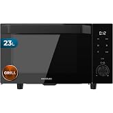 Cecotec Microwave without Plate with Grill Proclean 6140 Flatbed Door. 800W+1000W Grill, 23L, Hinged Door, 13 Levels, 8 Progr