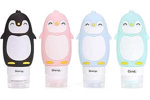 CHSEEO Silikon Reise Flaschen Set(4 Stück), Silikon Reiseflaschen Kosmetik Flaschen Reisebehälter für Flüssigkeiten Shampoo Spülung Duschgel Lotion Öl-Creme und Pflegeprodukten #3