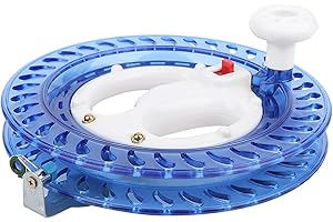 equlup Fishing Reel Hand Wire, ABS Multifunction Sea Fishing Wheel Hand Wire Wrapping Fly Line Fishing Reel Accessory for Outdoor Fishing Activity