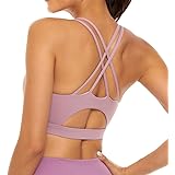 Oufusilk Reggiseno Senza Ferretto, Reggiseno Sportivo Bralette Donna Reggiseno Yoga Reggiseni Push Up con Imbottito Removibil