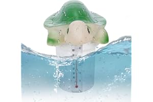 Eastuy Dosierschwimmer Pool, Chlor Dosierschwimmer Mit Thermometer, Schwimmender Chlorspender, Karikatur Schildkröte Chemie Spender Für Schwimmbad, Wasserpark, Planschbecken