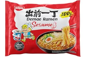 NISSIN - Demae Ramen - Saveur Sesame - 1 carton de 10 sachets de 100g