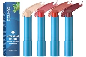 KTOULER 4Pcs Lip Tint Hydrating,Natural Ingredients Watery Lip Gloss,Hydrating Tinted Lip Balm, Long-lasting Powerful Moisturizing Lipstick for Women and Girls