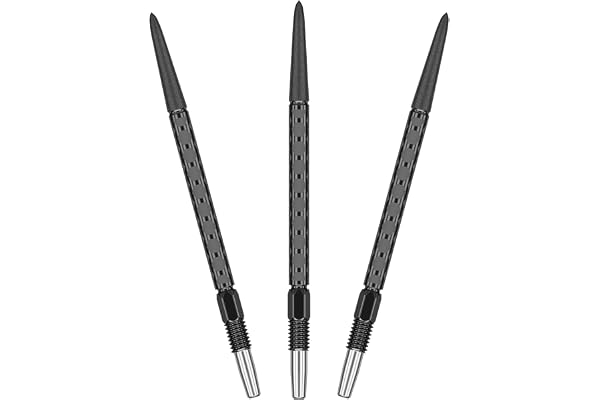 Target Darts Swiss FLT dartspetsar Luke Littler Fallout 35 mm svart | 3-pack med spetsar | Byt ut dartspetsar, Texturerad Swiss Point, Professionella darttillbehör, SP