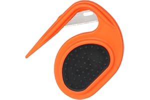 VORAE Pet Knotting Comb with Steel Blade, De Knotting Comb for Dogs, Pet Grooming Brush Dematting Comb Hair Removal Tangles for Dogs Cats (1PCS Orange)