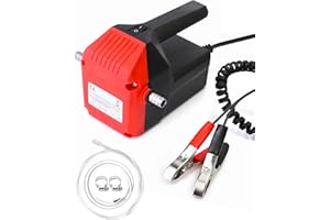 QWORK Pompe À Huile Diesel, Pompe Vidange Huile Moteur 12v 60w, pour Le Changement De Diesel D'extracteurs De Fluide De Voiture, Huile Moteur