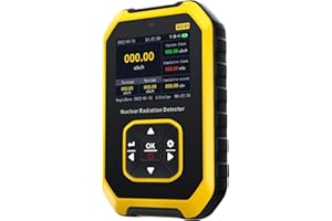 LYCEBELL Compteur Geiger, Détecteur de Radiation Nucléaire GC-01, Testeur de Radioactivité avec Alarme et Enregistrement de Données, Rayonnement Dosimètre Personnel Moniteur Portables Alpha Beta Gamma